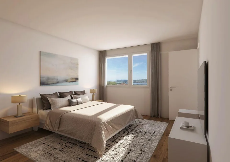 4½-Zimmer-Attikawohnung mit Seeblick