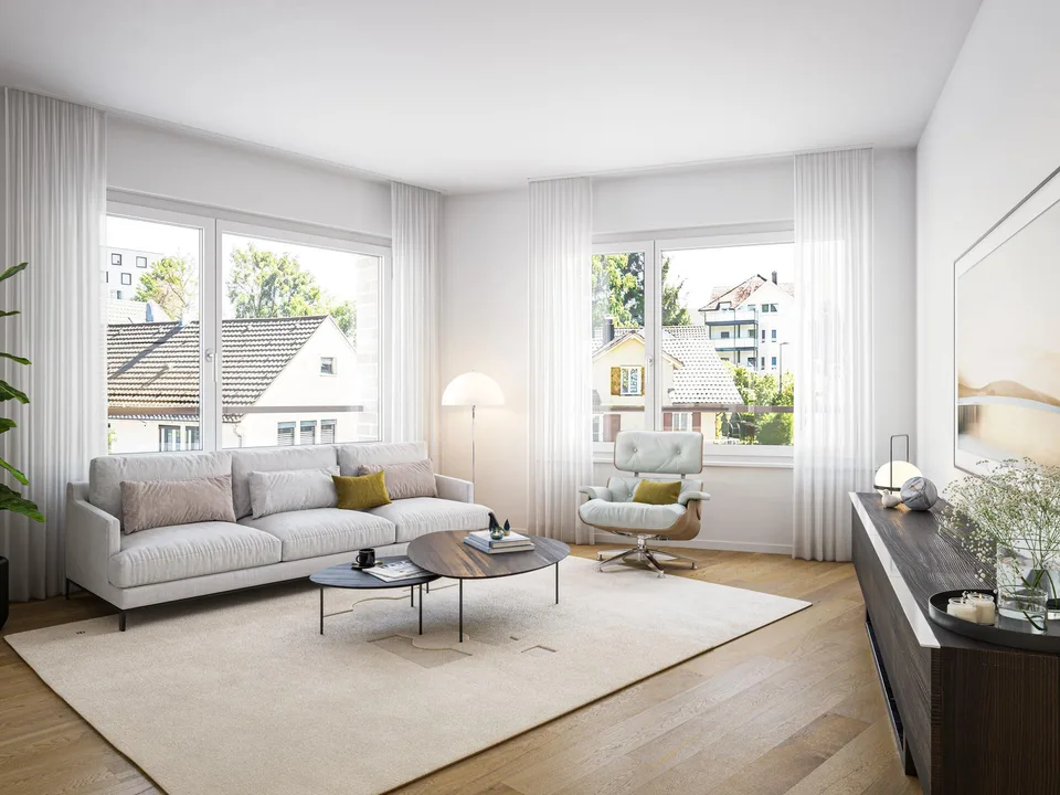 Réceptionnez vos invités généreusement dans cet appartement neuf de 4,5 pièces à Lind