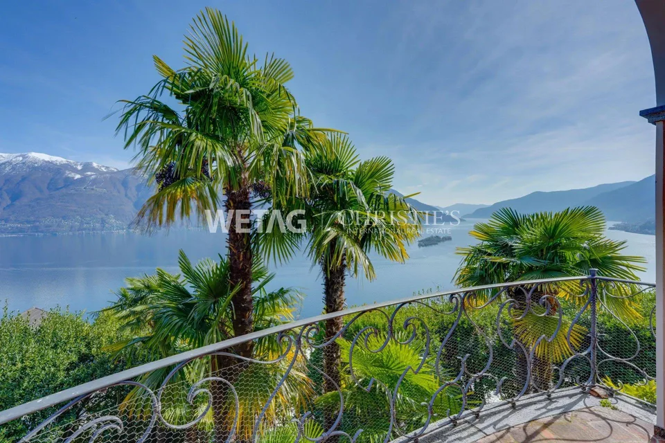Mediterrane Villa mit Aussenpool & Panoramablick, ideal auch als Ferienresidenz, zu verkaufen in Ronco sopra Ascona – Foto 12 von 13