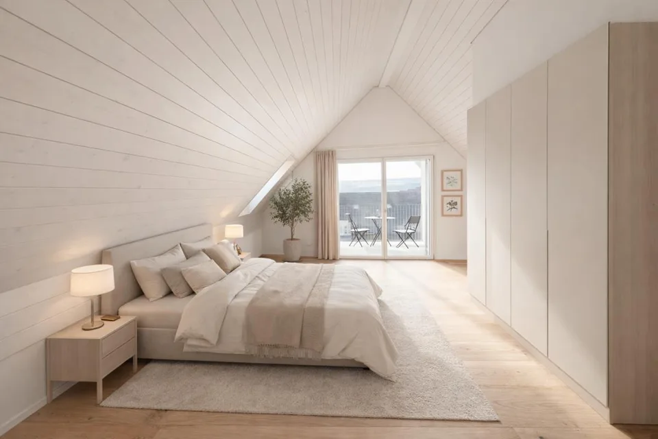 Charming 4.5-room attic maisonette with two sunny balconies