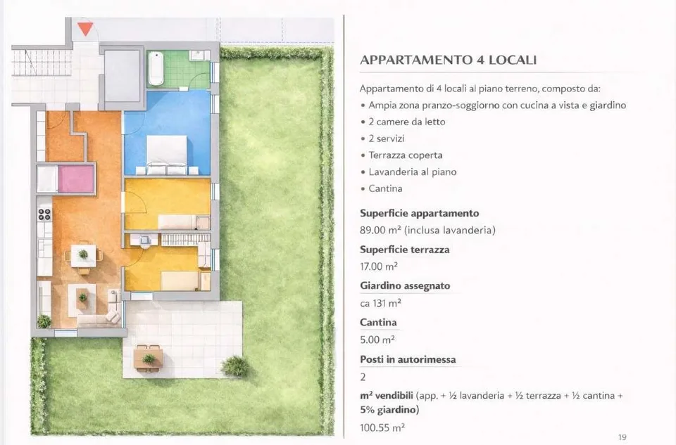 Appartement élégant avec grand jardin privé