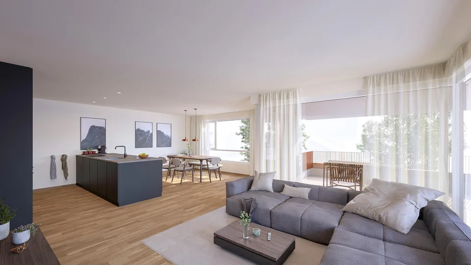 Appartement neuf de 3,5 pièces avec grand balcon