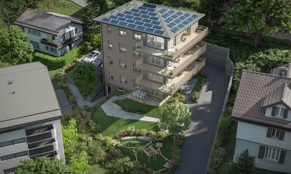 Appartement contemporain neuf avec large balcon lumineux