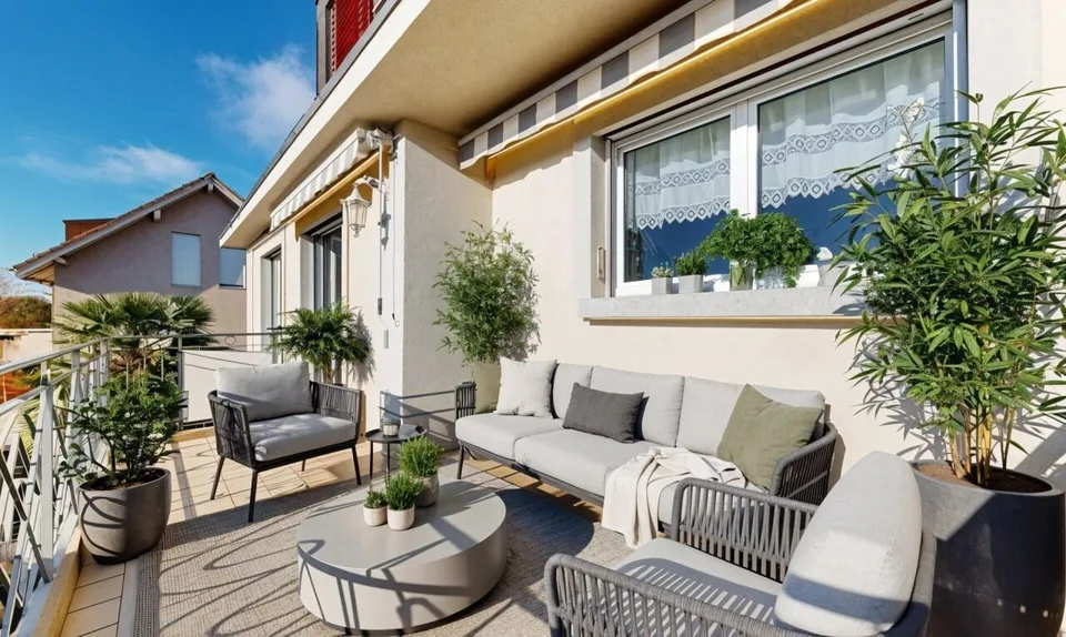 Lumineux duplex à deux pas du centre de Morges