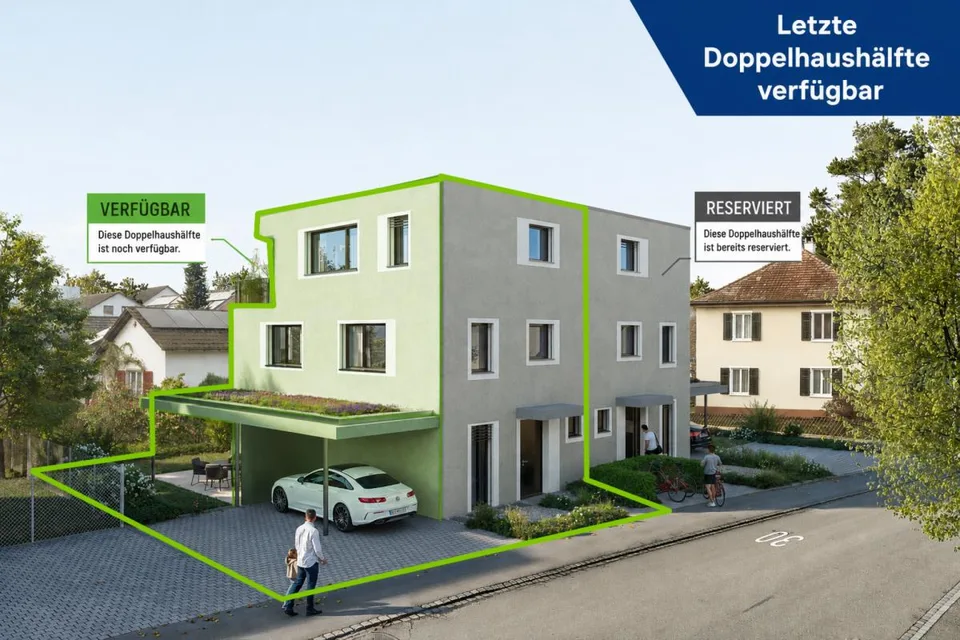 letzte 5.5-Zi. Doppelhaushälfte - Minergie-P-zertifiziertes Neubau-...