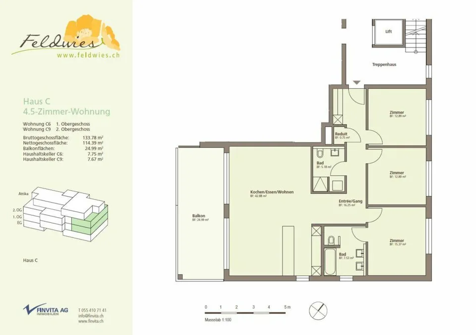 Appartement spacieux 4.5 pièces dans un quartier familial! – photo 13 sur 13