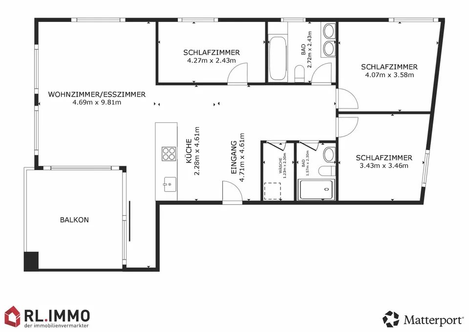 Helle 4.5 Zimmer Wohnung in Montlingen – foto 16 di 19
