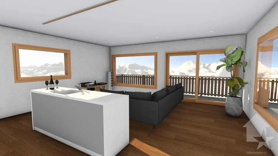 Prächtiges Chalet mit 4.5 Zimmern, Terrasse und Rasen