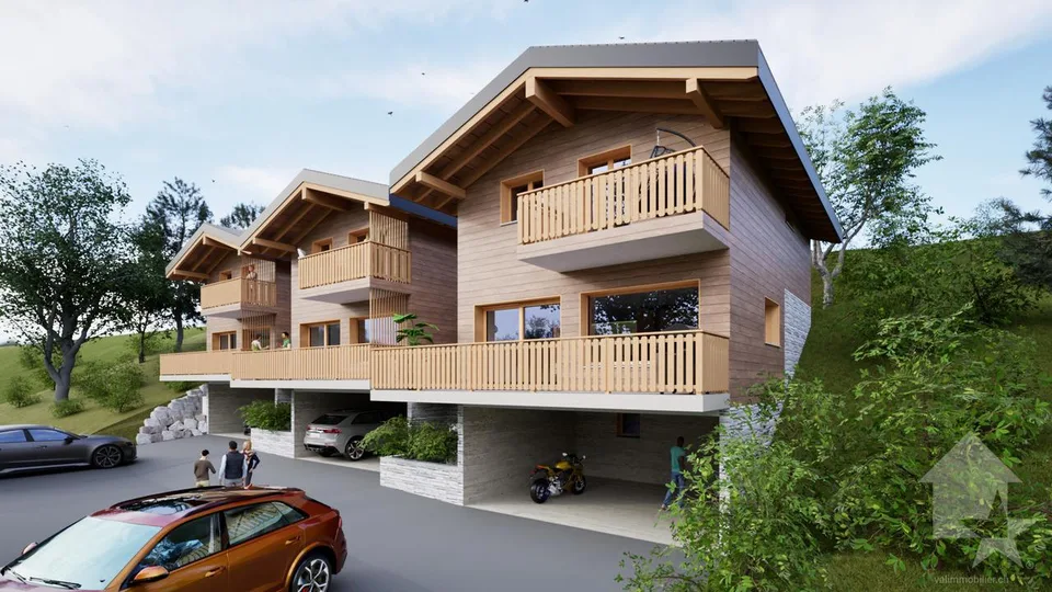 Prächtiges Chalet mit 4.5 Zimmern, Terrasse und Rasen