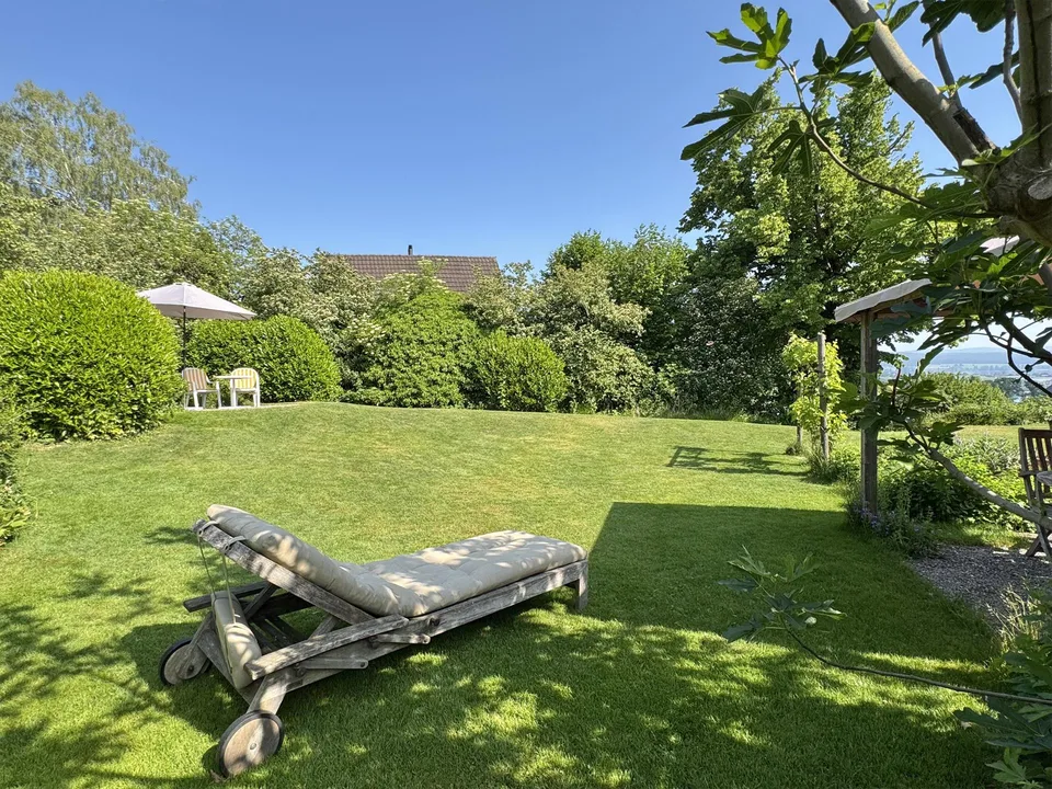 Gepflegtes Riegelhaus mit Traumgarten & Weitsicht - ausbaubar
