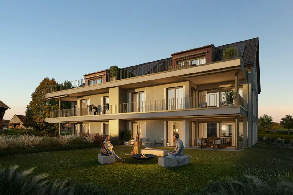 Inizio della costruzione! Appartamento di giardino 3,5 locali con vista ininterrotta sugli Alpstein