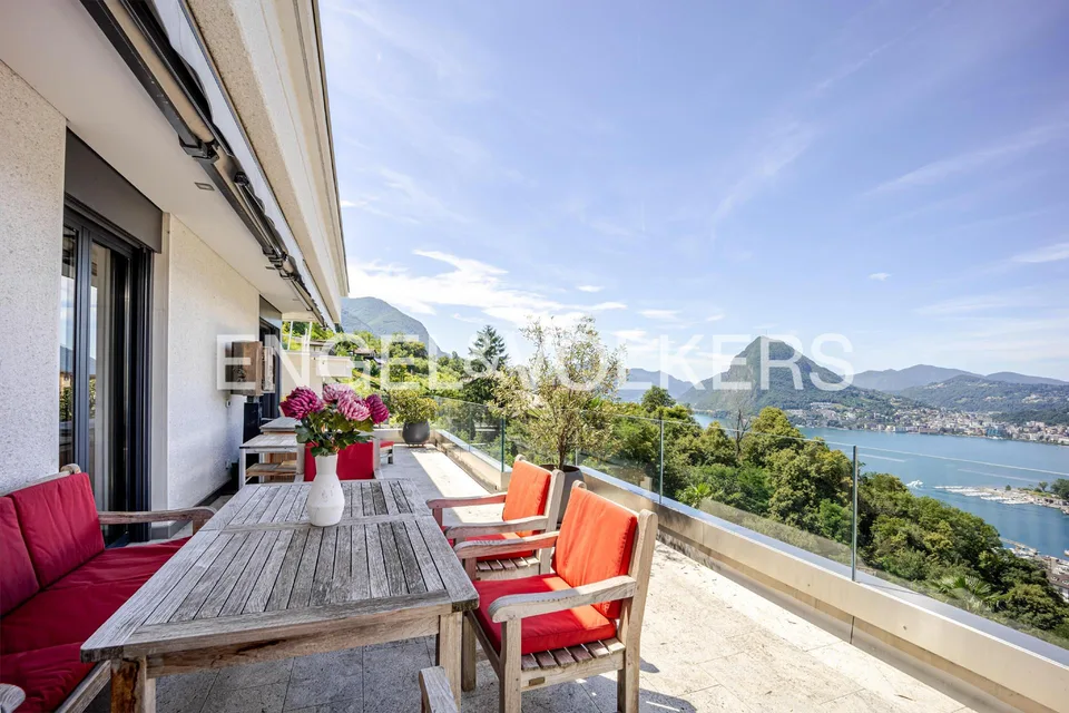 Attico con vista mozzafiato a Lugano-Albonago – foto 7 di 13