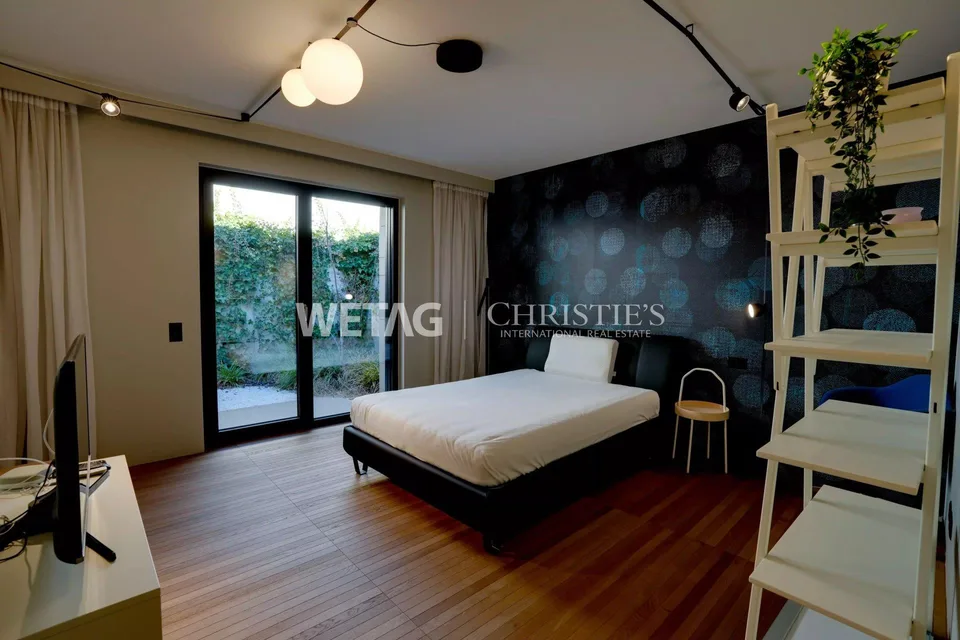 Moderne Duplexwohnung neueren Baujahrs mit grossem Privatgarten zur Miete in Lugano-Savosa
