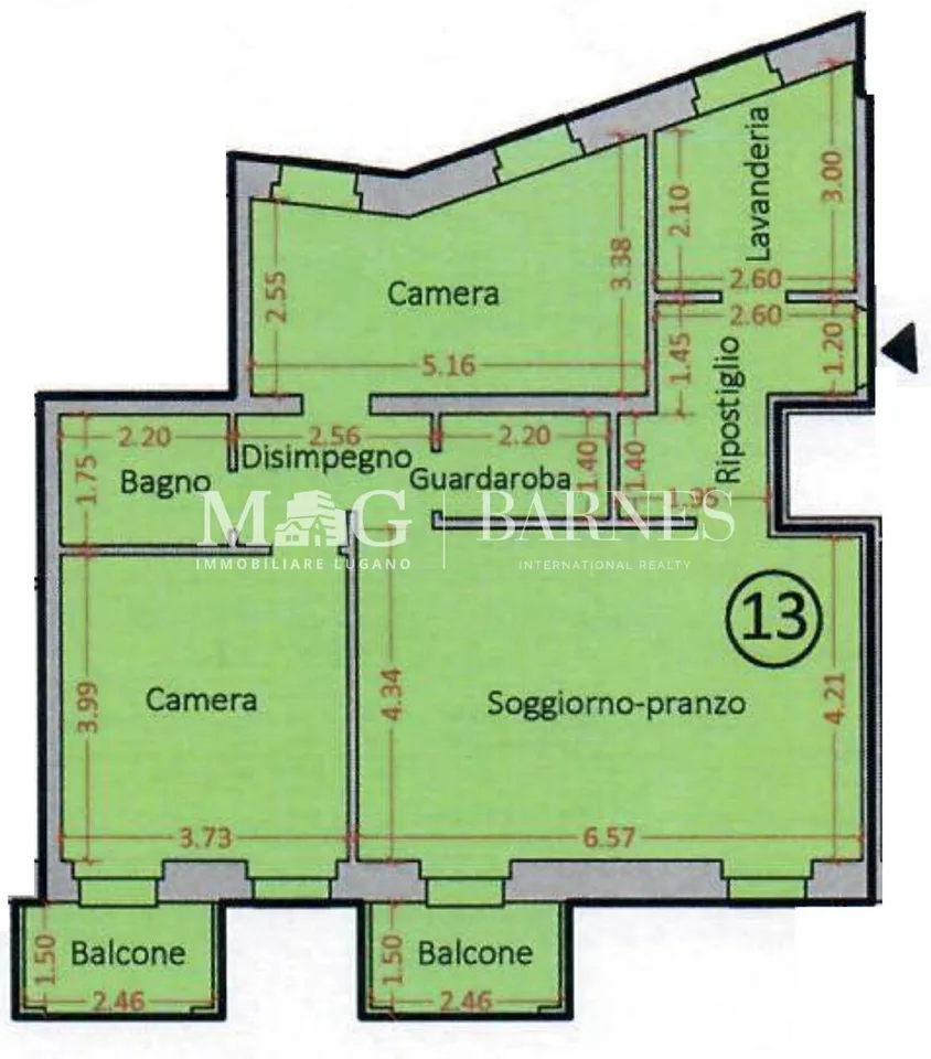 Lugano, Castagnola: Appartamento 3.5 locali vista lago con balconi – photo 11 sur 11