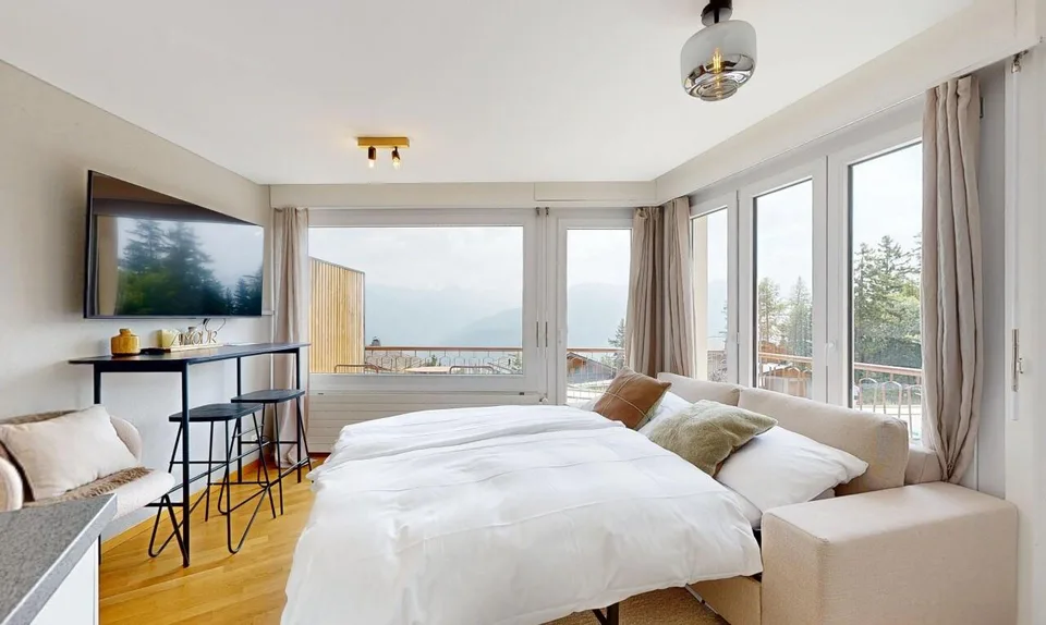 Superbe studio ensoleillé à Crans-Montana