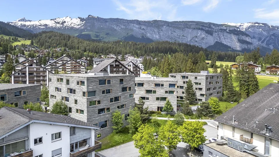 rocksresort 1: appartamento vacanze gestito al 3° piano a Laax