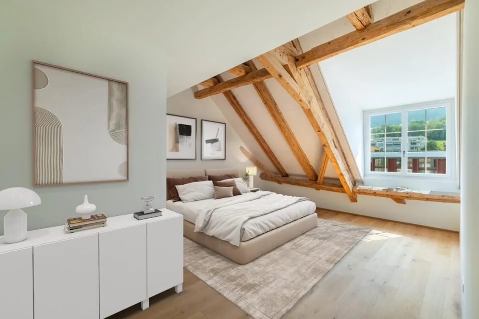 Zizers: Dachmaisonette mit Schlossambiente