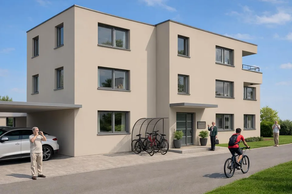 4.5 Zimmer-Wohnung mit Hobbyraum und Carport