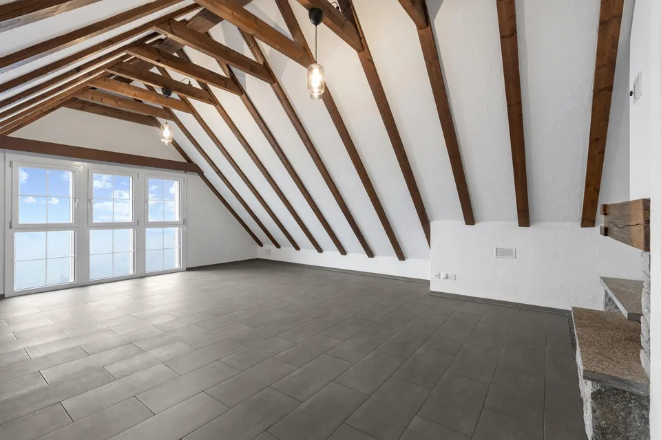 Hoch oben im Riegelhaus - ausgestattet mit der Haustechnik von heute