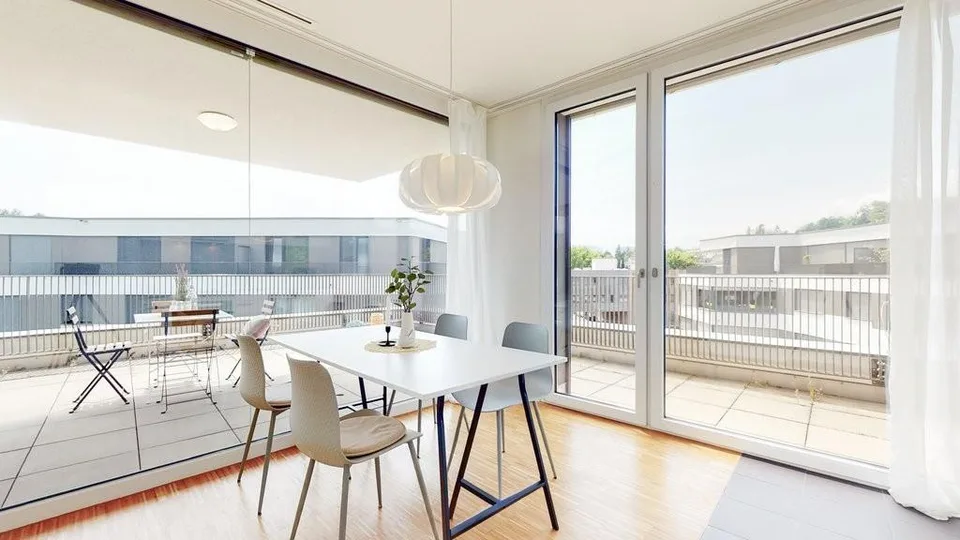 Durchdacht anders mit grosszügiger Dachterrasse