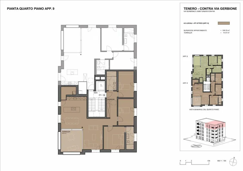 Residenza Gerbio - App. 9 - 4.5 locali - 4°P
