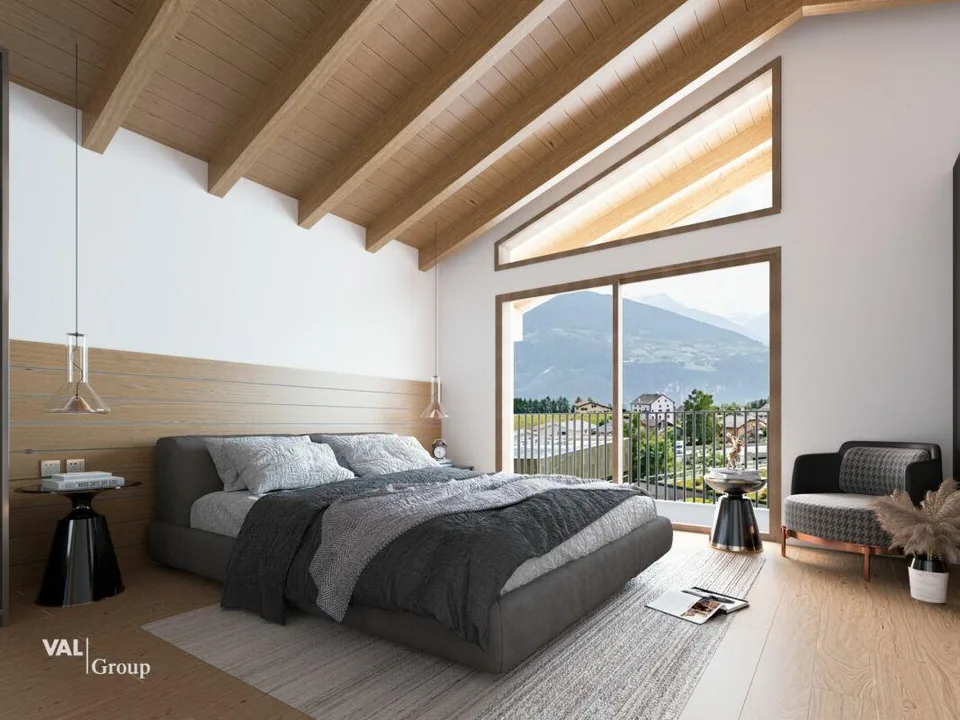Prachtiges Duplex in einer Ferienresidenz mit Blick auf den See