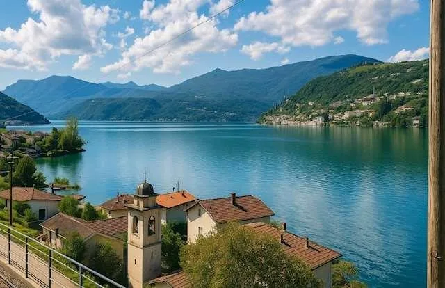 Villa moderna con piscina vista lago mozzafiato