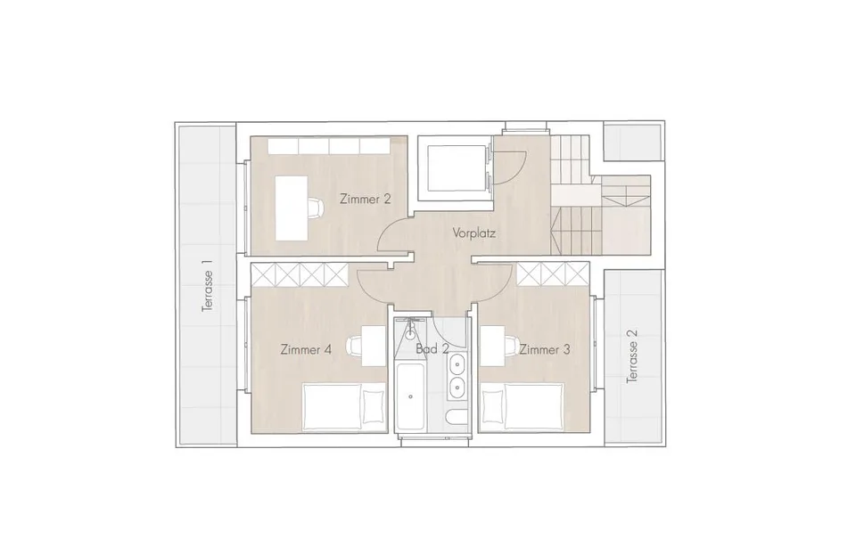 Nuovo edificio Dinkelbergstrasse, Appartamento 4 - Mansarda a più piani – foto 11 di 11
