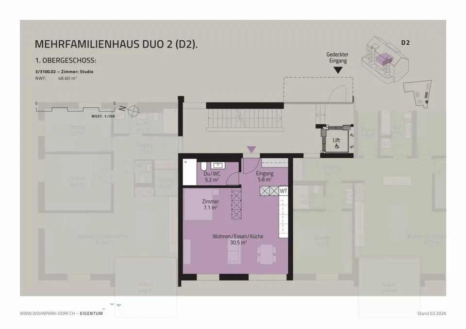 WOHNPARK VILLAGE - Studio al 1° piano