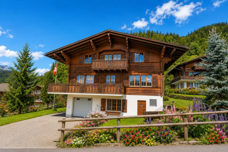 Wunderschönes alpines Chalet mit Garage und Panoramablick