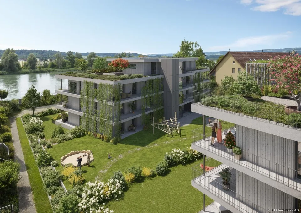 NUOVA COSTRUZIONE - INGRESSO ESTATE 2027: VivAare Döttingen - Vivere direttamente sull'Aare