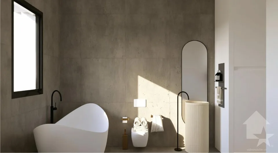 Maison jumelée moderne de 4.5 pièces dans un environnement calme