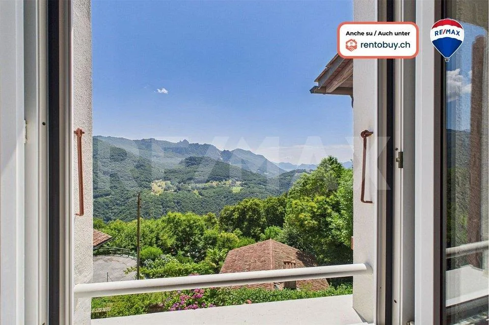 CORTICIASCA (TI): 5½ locali con giardino, splendida vista aperta e ...