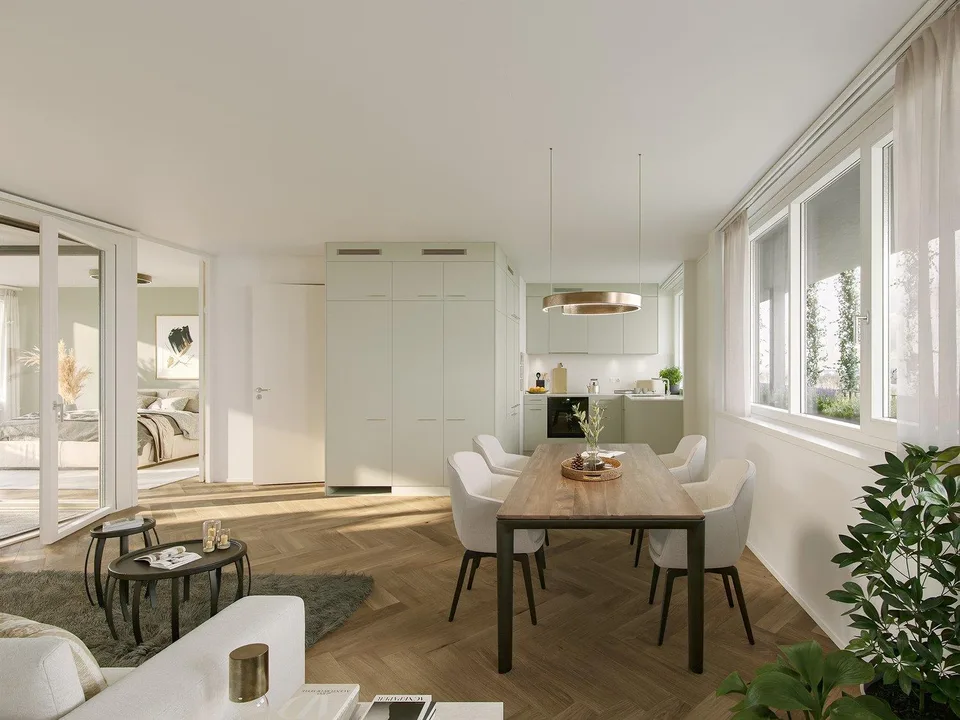 Modernes Wohnen mit grosser Loggia - Willkommen in den Übergärten