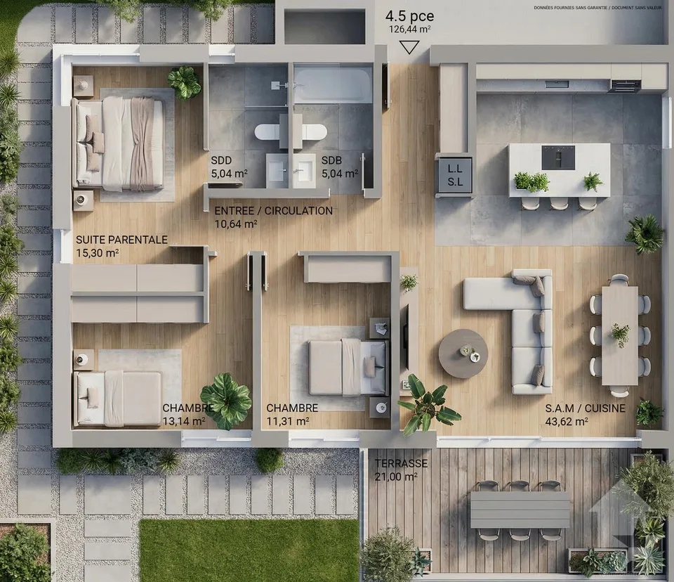 Appartamento 4.5 locali - Lotto A1 - I giardini di Plan-Conthey