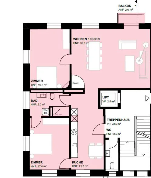 Charming 3.5-room apartment with balcony