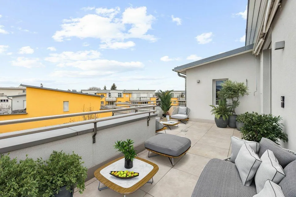 Luxuriöse Penthouse-Wohnung mit vier Terrassen! – Foto 7 von 10