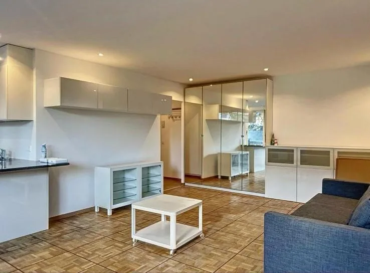 Wunderschöne 1,5-Zimmer-Wohnung mit Balkon und privatem Pool - Genf, Champel
