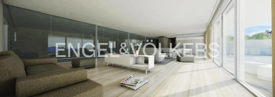 Vista a 180, piscina interna e spa privata sul monte Brè – foto 8 di 10