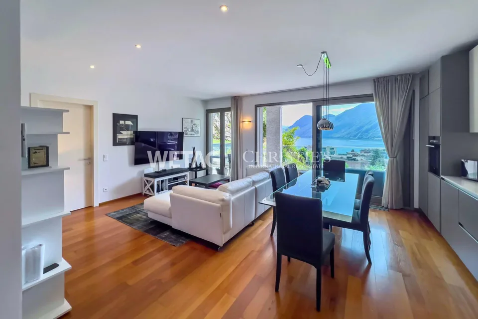 Lugano: moderne Wohnung mit Seeblick zu verkaufen, auch ideal als Z...