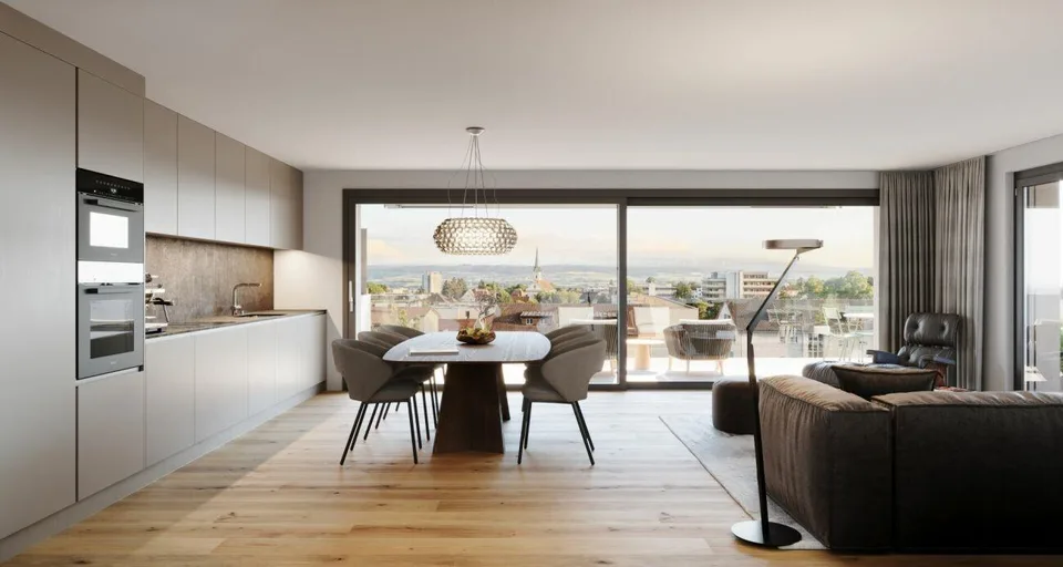 2.5-Zimmer-Neubauwohnung mit atemberaubender Aussicht