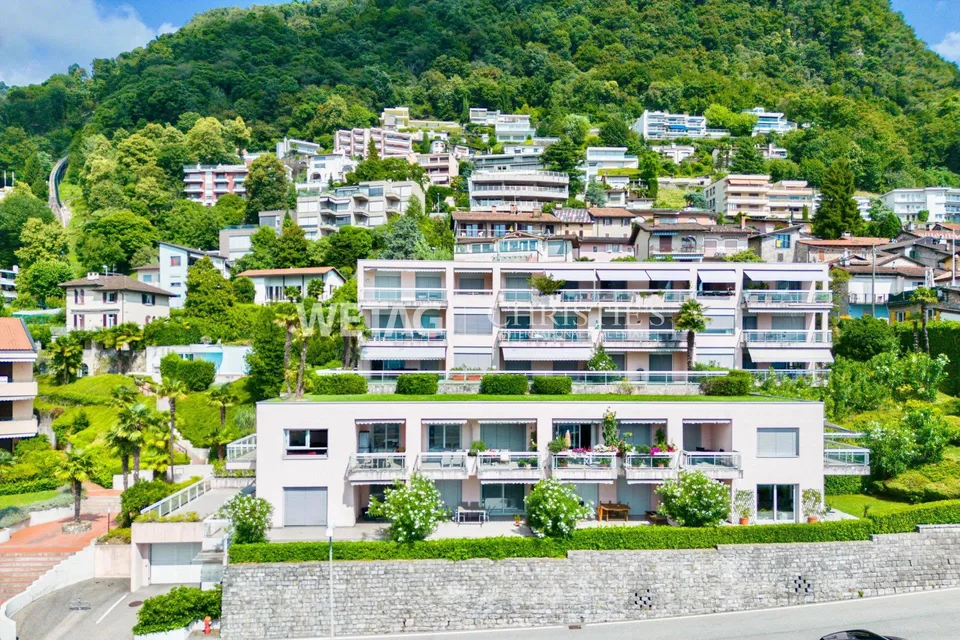 Lugano-Aldesago: gemütliche Wohnung mit herrlichem Seeblick zu verk...