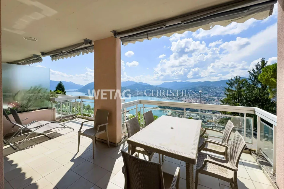 Lugano-Aldesago: cozy apartment with a wonderful lake view for sale, also suitable as a second home