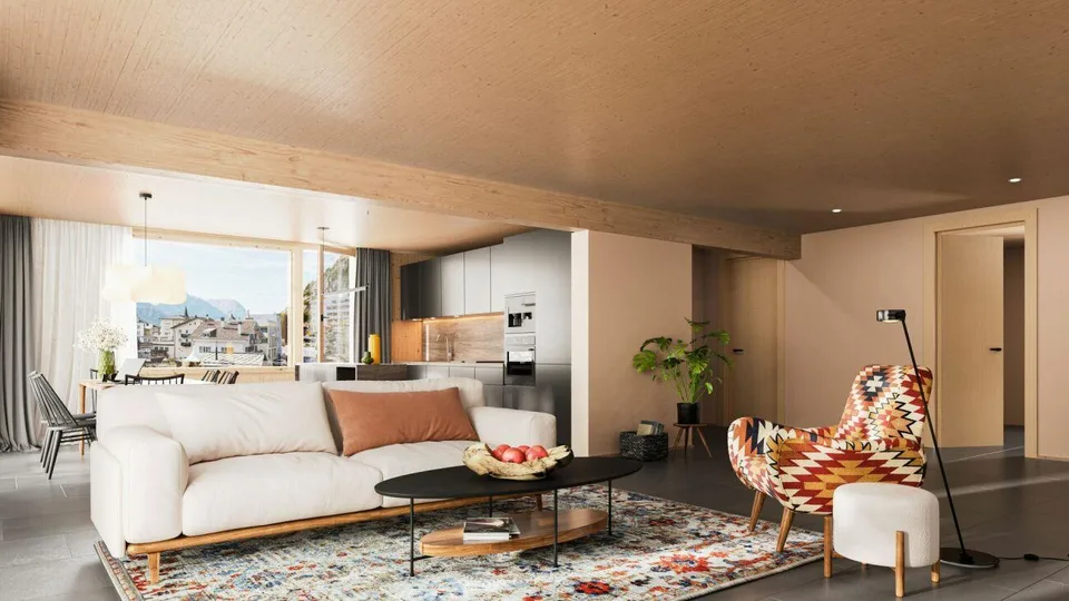 Aussergewöhnliche 5.5-Zimmer Attikawohnung in Steg
