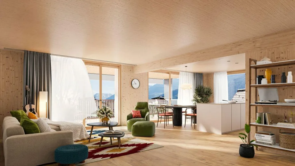 Aussergewöhnliche 5.5-Zimmer Attikawohnung in Steg