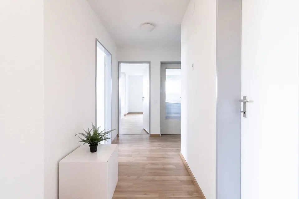 Bello appartamento di 3.5 locali con balcone e ambiente verde