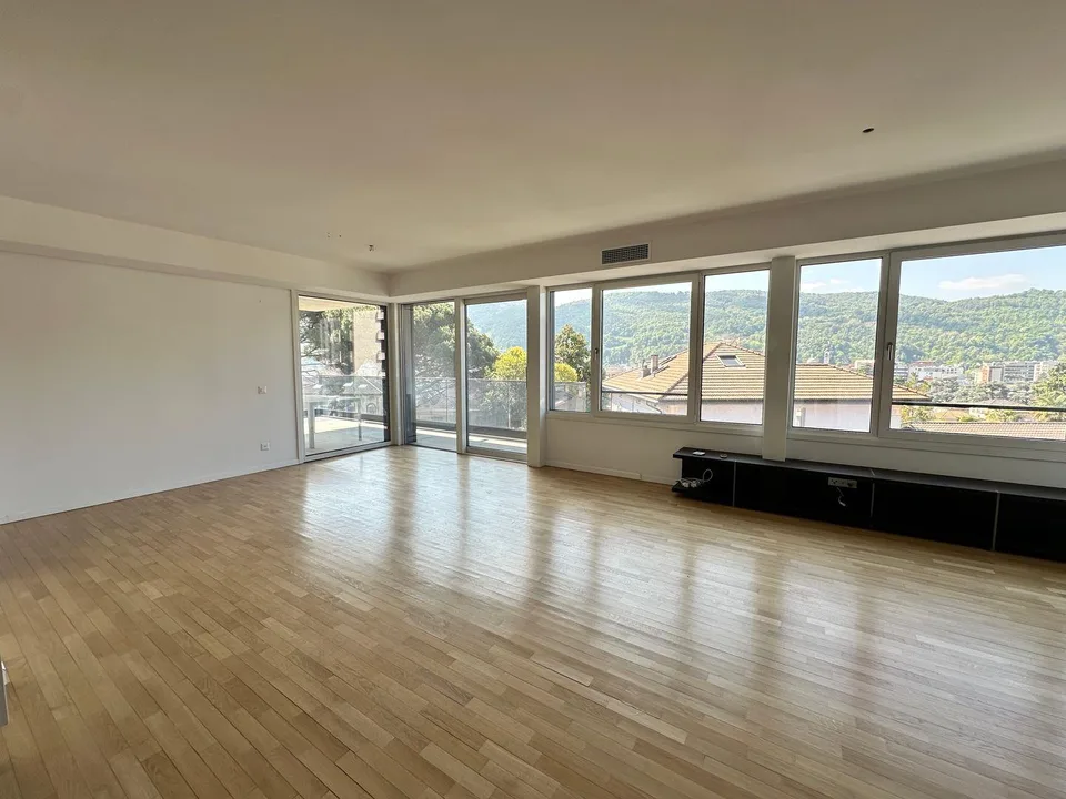 Grosszügige Wohnung mit Terrasse und freier Aussicht in ruhiger Lag...