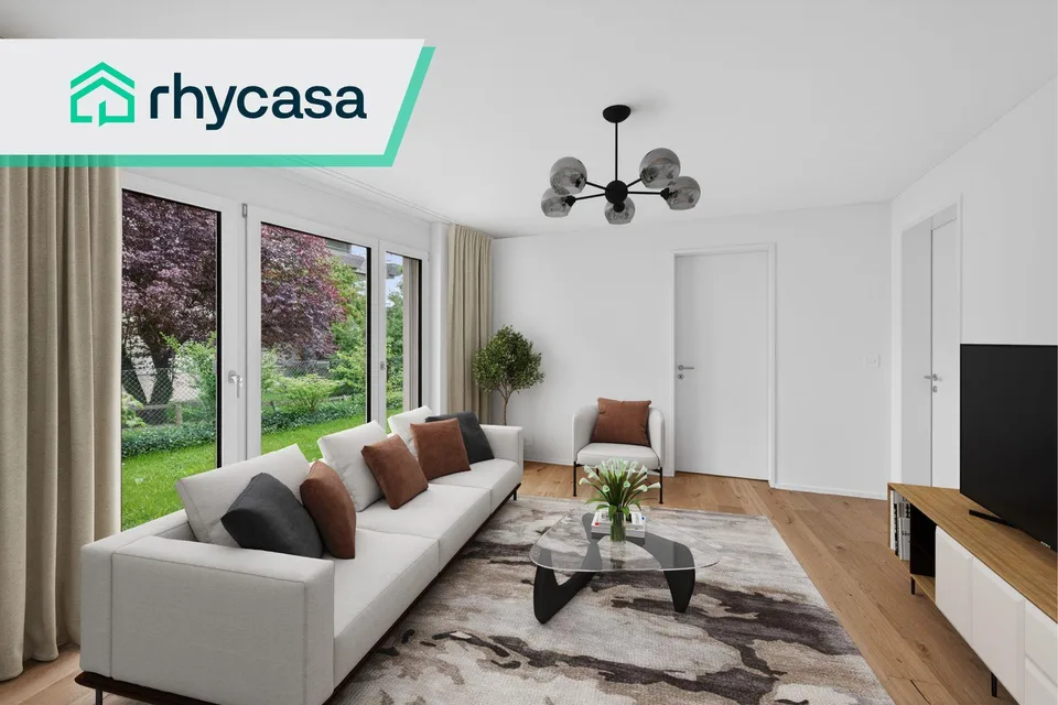 Hochwertige Neubauwohnung mit eigenem Garten an zentraler Lage