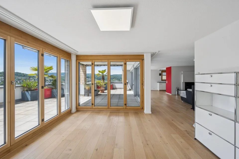 Sunny terrace apartment with panoramic view