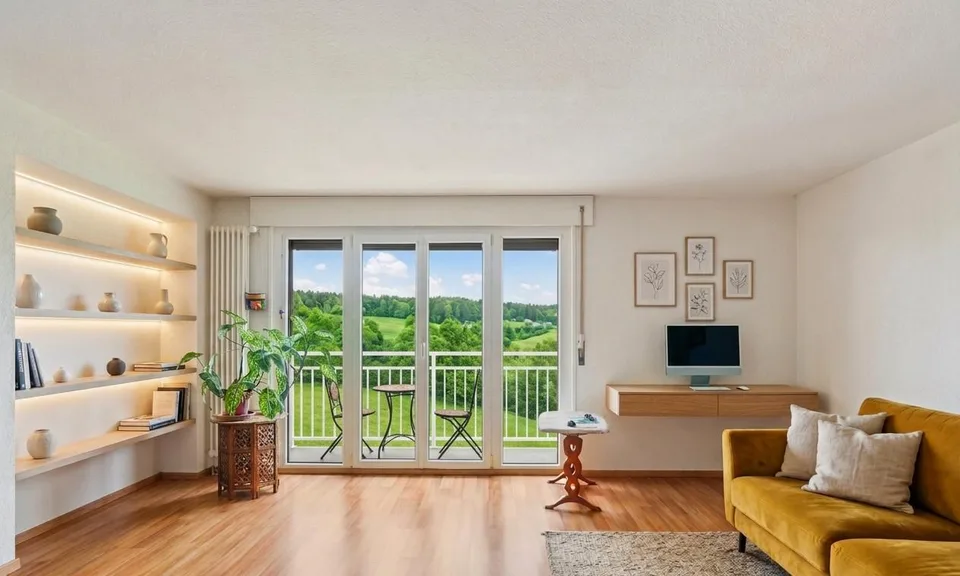 Außergewöhnliche Panoramablick - Prächtiges 3.5-Zimmer-Wohnung mit Loggia